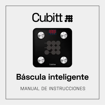 Manual de instrucciones bascula cubitt